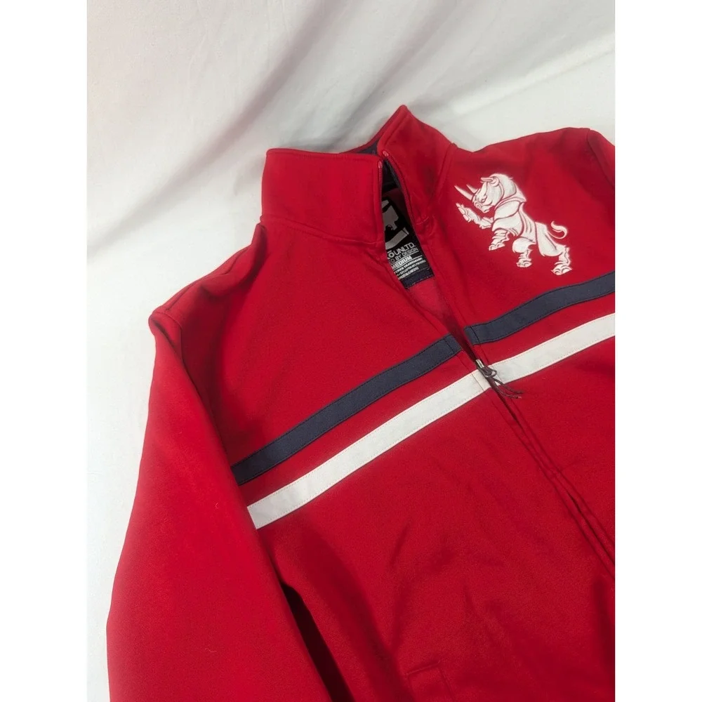 Vintage Ecko Unltd The Royal Rhino Track Jacket Mens Med Red Logo Full Zip Retro